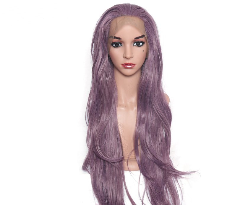 Purple Curly Wig - Vibrant and Playful Hair Transformation Purple