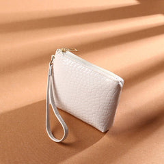 Purse Bag PU Solid Color Clutch White