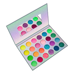 Radiant UV Glow in the Dark Eyeshadow Palette Set - Lasting Glow 24 colors