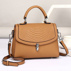 Real Leather Clutch Cross Shoulder Bag, Head Layer Brown