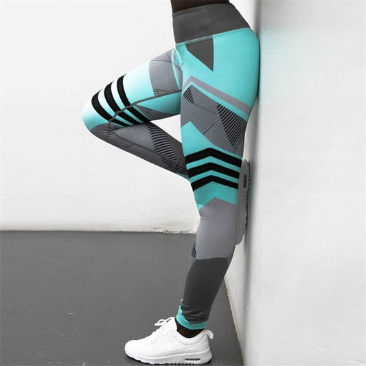 Reflective Sport Yoga Pants for Women Green