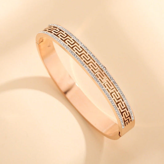 Retro Elegance Ins Niche Design Light Luxury High - end Bracelet Z227 Rose Gold