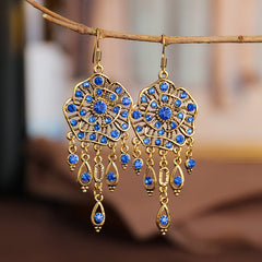 Retro Ethnic Style New Earrings - Creative Women's Fashion DC1992 3 Sapphire Blue