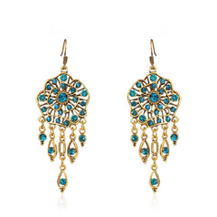 Retro Ethnic Style New Earrings - Creative Women's Fashion DC1992 2 Blue Black