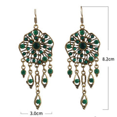 Retro Ethnic Style New Earrings - Creative Women's Fashion DC1992 1 Red