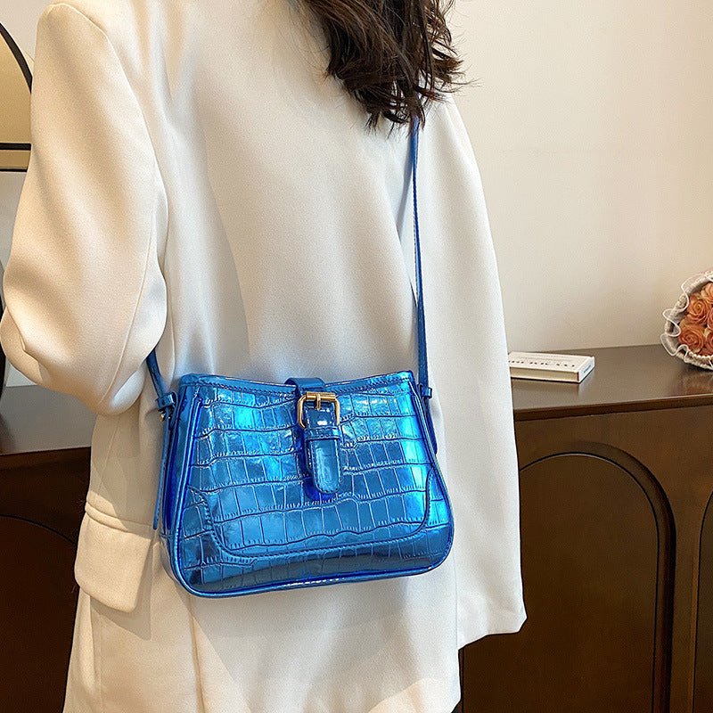 Retro Texture Single Shoulder Crossbody Bag - All - in - one Elegance Blue