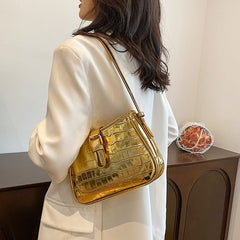 Retro Texture Single Shoulder Crossbody Bag - All - in - one Elegance Gold