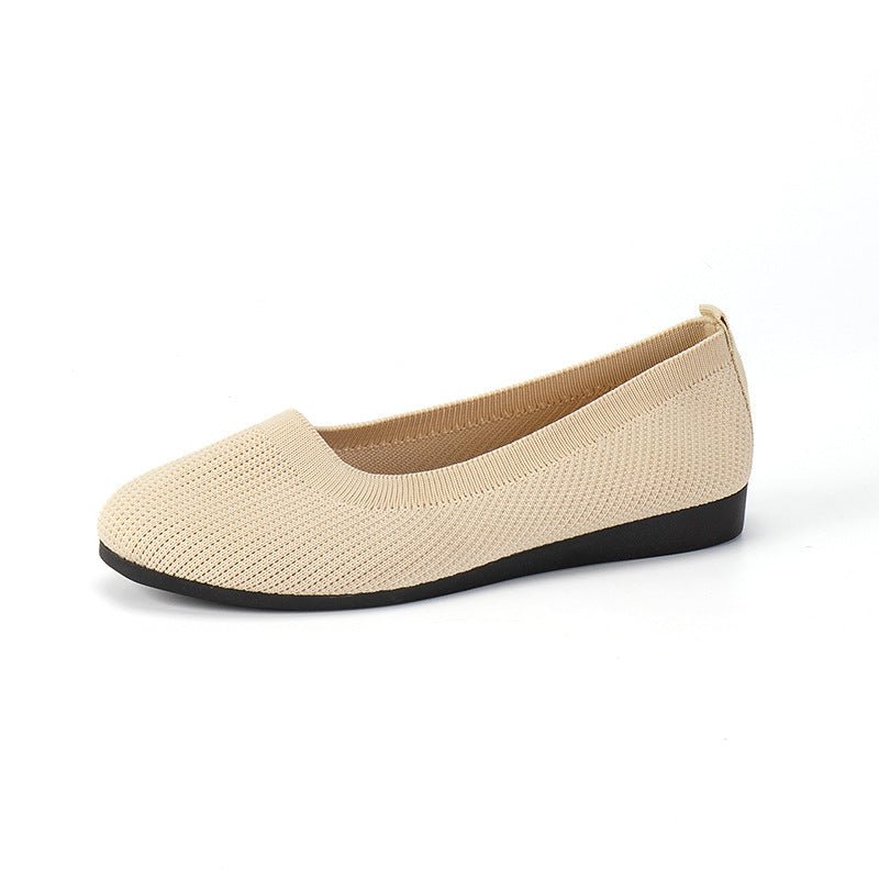 Round Toe Flat Bottom Women's Doug Pumpi Creamy White