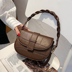 Saddle Bag: One - Shoulder Underarm Elegance Coffee