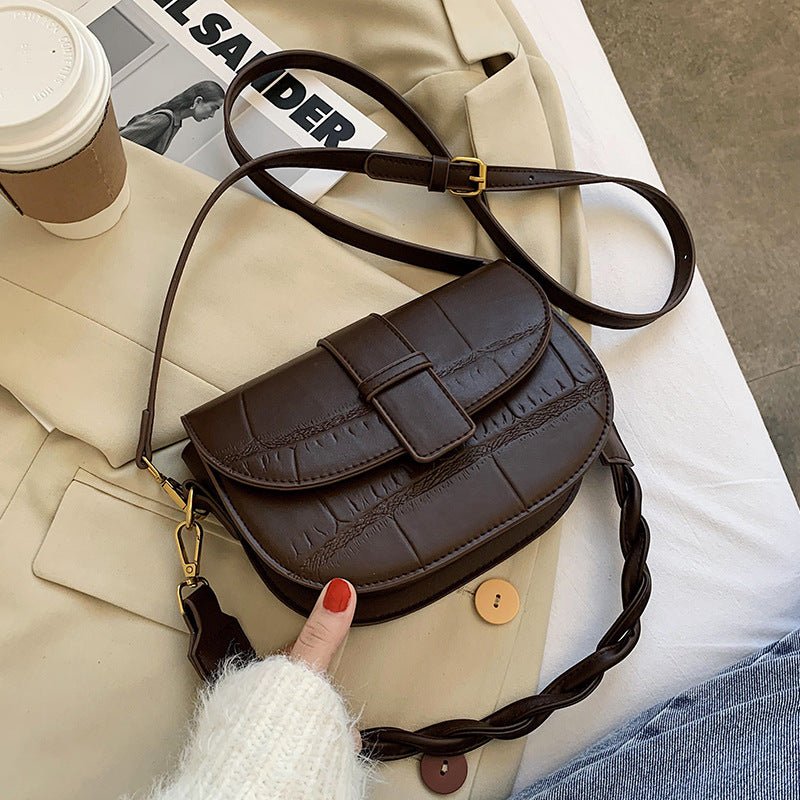 Saddle Bag: One - Shoulder Underarm Elegance Coffee