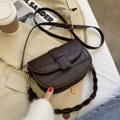 Saddle Bag: One - Shoulder Underarm Elegance Coffee