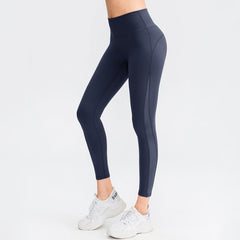 Seamless High Waisted Butt - Lifting Yoga Leggings for Women Navy blue