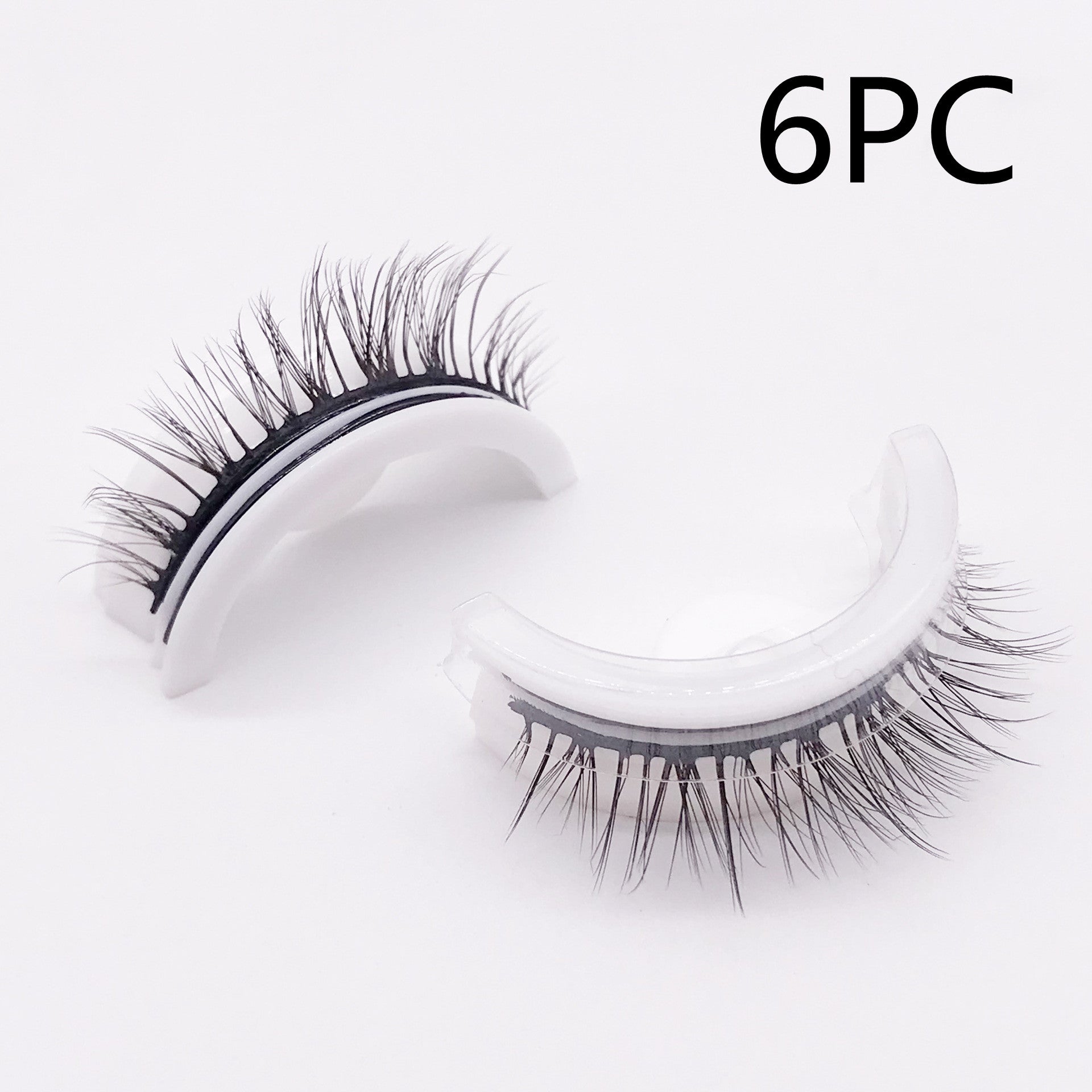 Self Adhesive Reusable 3D Mink Lashes Natural False Eyelashes L08 natural style