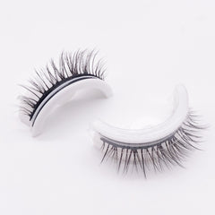 Self Adhesive Reusable 3D Mink Lashes Natural False Eyelashes L08 natural style