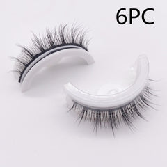 Self Adhesive Reusable 3D Mink Lashes Natural False Eyelashes L09 natural style