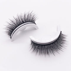 Self Adhesive Reusable 3D Mink Lashes Natural False Eyelashes 3DF009 thick style