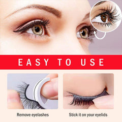 Self Adhesive Reusable 3D Mink Lashes Natural False Eyelashes 3DF009 thick style