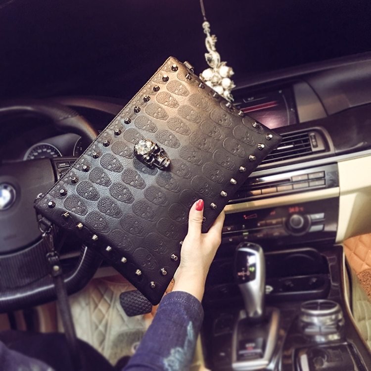 Shantou clutch Black A