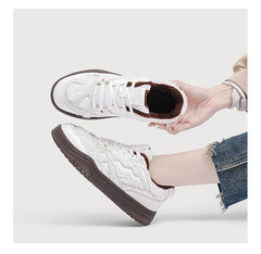 Shock - absorbing Wear - resistant Winter All - matching Women's Shoes Teddy White