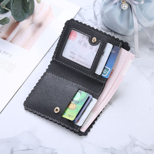 Short clutch wallet Black