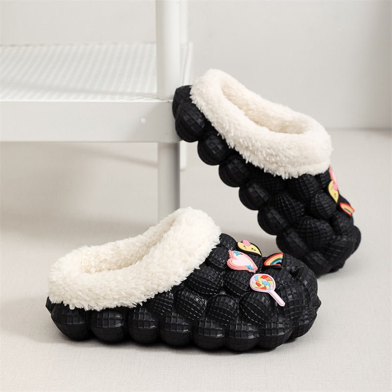 Simple Casual Essential Indoor Slippers Your Feet's Favorite Companion Black