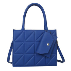 Simple Elegant Portable Shoulder Small Square Bag with Clutch Green