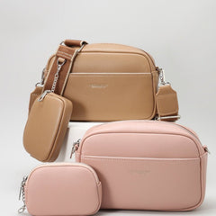 Simple Women's Bag Large Capacity Fashion Shoulder Messenger Bag Apricot