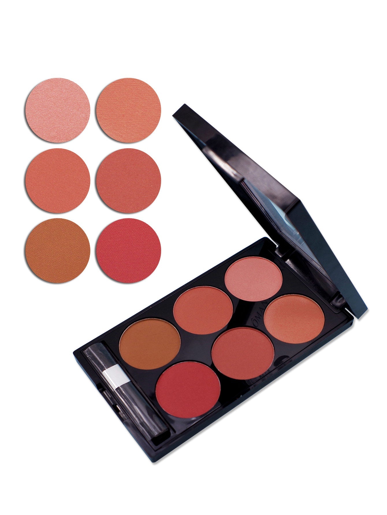 Six - Color Boutique Blush Palette: Makeup Repair & Multi - Color Elegance As shown