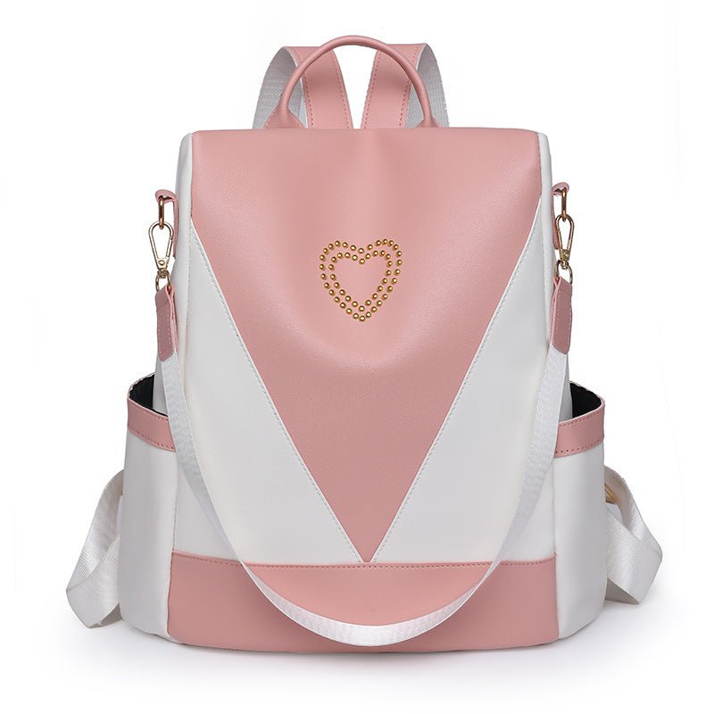 Sleek PU Anti - theft Travel Bag for Effortless Journeys Pink