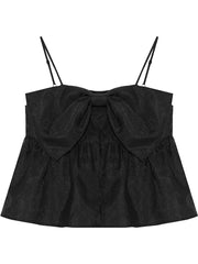 Small Black Camisole Vest Women's Summer Outer Wear Black