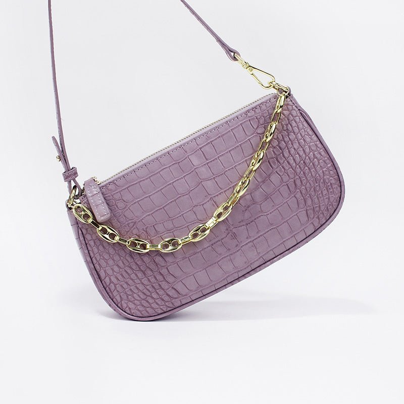 Small PU Leather Crossbody Bags Solid Color Shoulder Handbags Female Travel Solid Color Cross Body Bag Purple