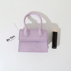 Small Square Bag Lipstick Bag Messenger Bag Purple