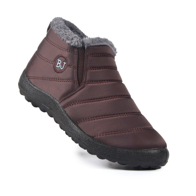 Snow Boots Waterproof Winter Footwear Coffee color