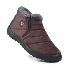 Snow Boots Waterproof Winter Footwear Coffee color
