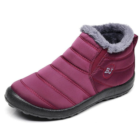 Snow Boots Waterproof Winter Footwear Purple Red