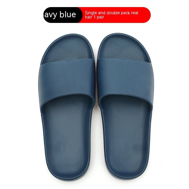 Soft Bottom Anti - slip Sandals Secure Grippe Comfort for Home Navy Blue