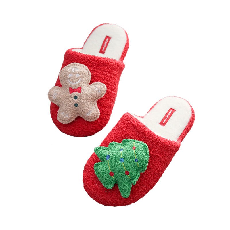 Soft Fuzzy Christmas Slippers Chic Comfort Spoil Your Feet in Style Red Biscuit Slippers