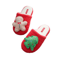 Soft Fuzzy Christmas Slippers Chic Comfort Spoil Your Feet in Style Red Biscuit Slippers