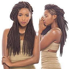 Solid Braided African Black Chemical Fiber Wig 1 style