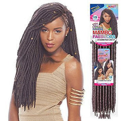 Solid Braided African Black Chemical Fiber Wig 1 style