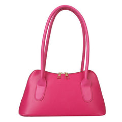 Solid Color Shoulder Underarm Small Square Bag Rose Red