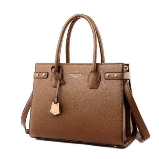Solid Color Zipper Clutch PU Clutch Shoulder Khaki