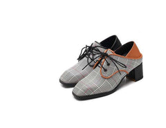 Spring New Single Shoes – Women’s Lazy Lace - Up Shoes Black