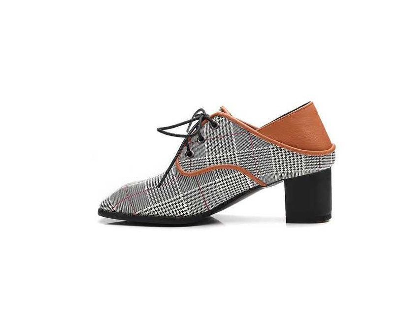 Spring New Single Shoes – Women’s Lazy Lace - Up Shoes Black