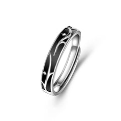 Sterling Silver Opening Couple Rings – Niche and Non - fading Couple Rings Men's