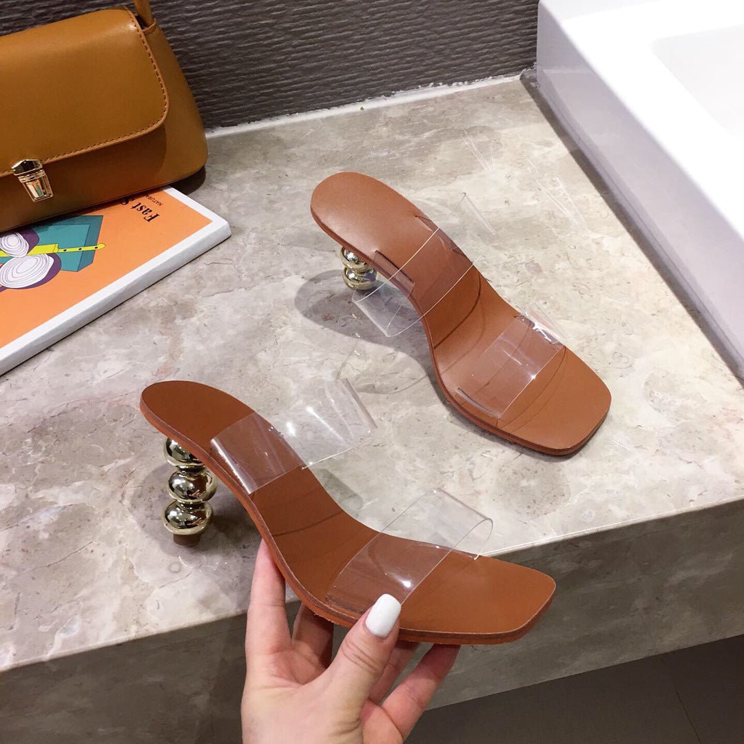 Stiletto High Heel Sandals – Elevate Your Elegance Brown