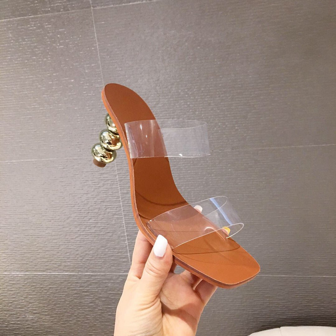 Stiletto High Heel Sandals – Elevate Your Elegance Brown