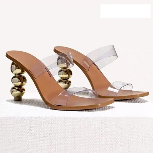 Stiletto High Heel Sandals – Elevate Your Elegance Brown
