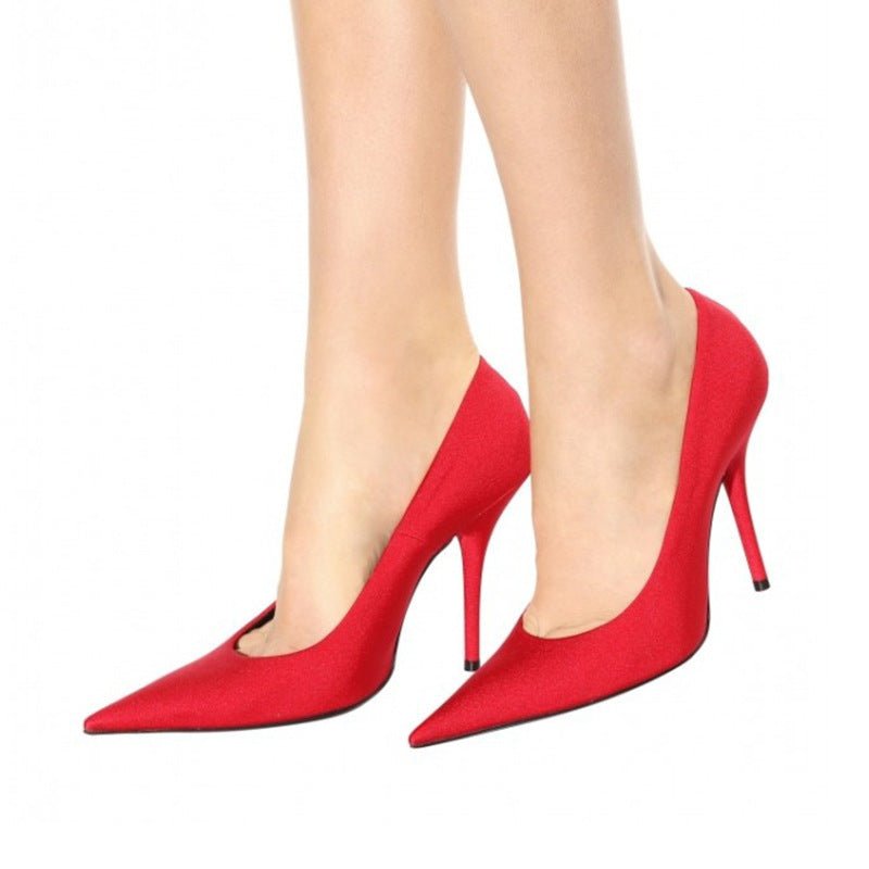 Stiletto High Heel Women's Shoes – Timeless Elegance and Style Purple
