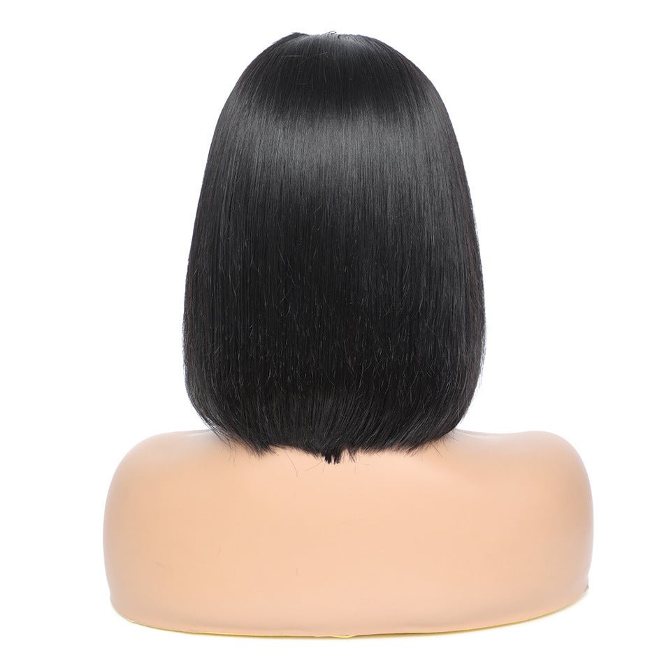 Straight Bob Human Hair Headband Wig Photo color